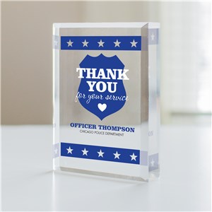 Personalized Thank You For Your Service Keepsake by Gifts For You Now