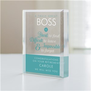 Personalized A Truly Great Boss Keepsake by Gifts For You Now