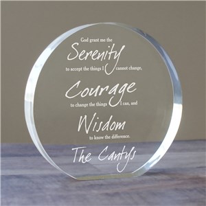Personalized Engraved Serenity Prayer Keepsake by Gifts For You Now