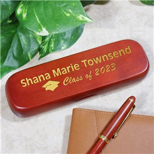 Personalized Graduation Rosewood Pen Set by Gifts For You Now