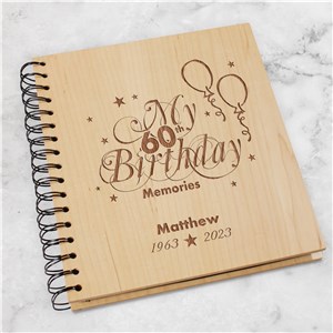 Personalized 60th Birthday Memories Photo Album by Gifts For You Now