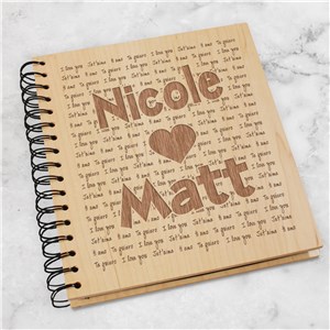 Personalized Engraved I Love You Photo Album by Gifts For You Now