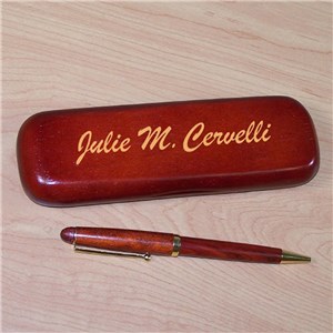 Personalized Rosewood Pen Set by Gifts For You Now