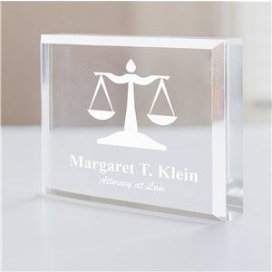 Lawyer Personalized Keepsake Paperweight by Gifts For You Now