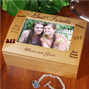 Personalized Best Friends Photo Keepsake Box by Gifts For You Now