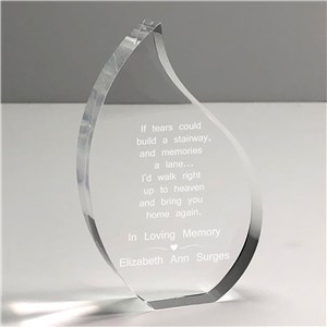 Personalized Tears Could Build A Stairway Memorial Tear Keepsake by Gifts For You Now