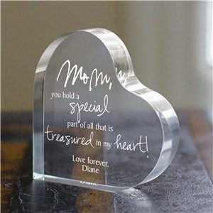 Personalized Engraved Treasured In My Heart Keepsake by Gifts For You Now