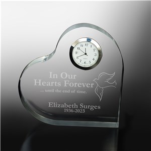 In Our Hearts Forever Personalized Memorial Heart Keepsake by Gifts For You Now