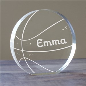 Personalized Engraved Basketball Keepsake by Gifts For You Now
