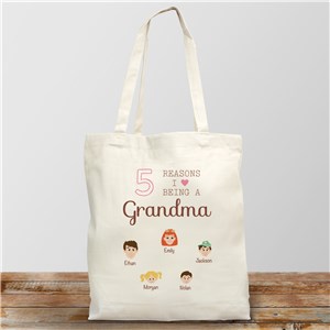 Personalized Reasons I Love Tote Bag by Gifts For You Now