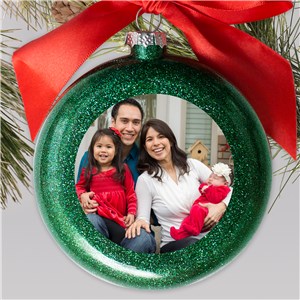 Personalized Photo Glass Christmas Ornament by Gifts For You Now