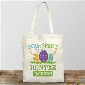 Eggspert Hunter Personalized Tote Bag by Gifts For You Now