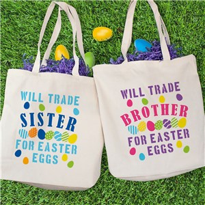 Personalized Will Trade For Easter Eggs Tote Bag by Gifts For You Now