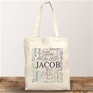 Personalized Corporate Name Word Art Tote Bag by Gifts For You Now