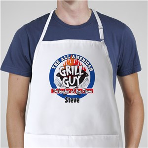 Image of All American Grill Guy Personalized Apron