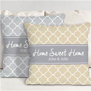 Personalized Home Sweet Home Pillow - Green - 17 Inches by Gifts For You Now