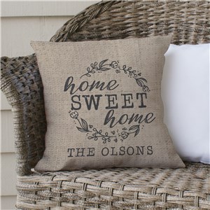 Home Sweet Home Personalized Throw Pillow by Gifts For You Now