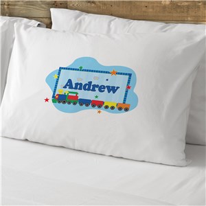 Personalized Train Cotton Pillowcase by Gifts For You Now