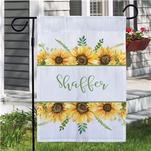Personalized Sunflowers Garden Flag by Gifts For You Now