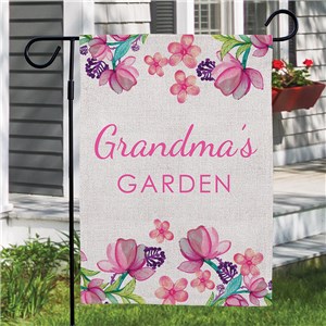 Personalized Grandma's Garden Garden Flag by Gifts For You Now