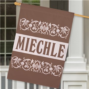 Personalized Family Welcome House Flag by Gifts For You Now