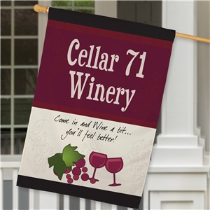 Image of Personalized Winery House Flag