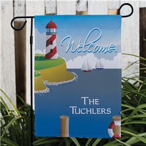 Lighthouse Personalized Garden Flag by Gifts For You Now