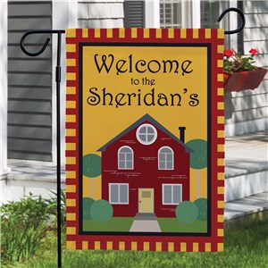 Welcome to Our Home Personalized Garden Flag by Gifts For You Now