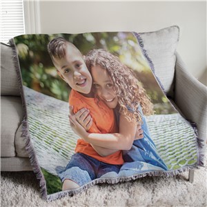 Personalized Custom Photo Tapestry Throw by Gifts For You Now