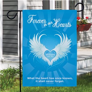 Image of Forever In Our Hearts Sympathy Garden Flag