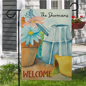 Image of Personalized Spring Garden Flag