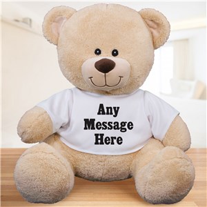 Personalized Custom Message Teddy Bear by Gifts For You Now