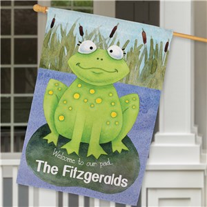 Image of Personalized Welcome to Our Pad House Flag