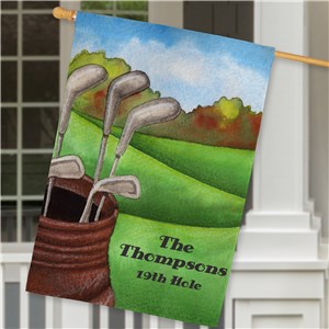Personalized Golf House Flag by Gifts For You Now