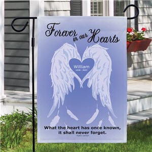 Personalized Forever In Our Hearts Lawn Flag by Gifts For You Now