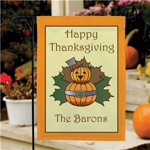 Image of Personalized Thanksgiving Garden Flag