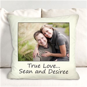 Personalized Custom Message Photo Throw Pillow by Gifts For You Now