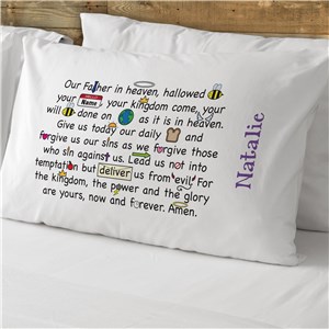 Our Father Prayer Personalized Pillowcase by Gifts For You Now