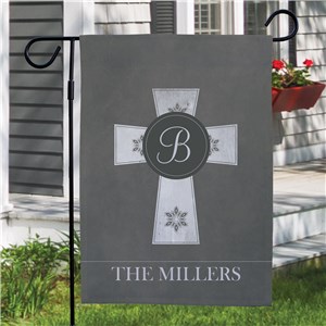 Personalized Family Cross Garden Flag by Gifts For You Now