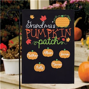 Personalized Fall Pumpkin Patch Garden Flag by Gifts For You Now