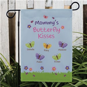 Butterfly Kisses Personalized Garden Flag by Gifts For You Now