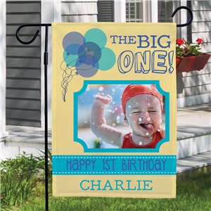 Personalized First Birthday Garden Flag by Gifts For You Now