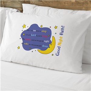 Personalized Bedtime Prayer Cotton Pillowcase by Gifts For You Now