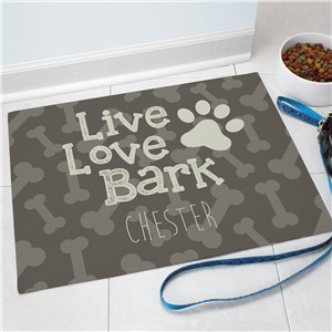 Personalized Dog Bone Pet Mat by Gifts For You Now
