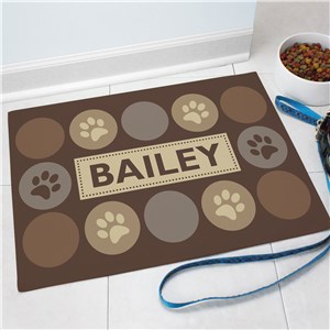 Personalized Paw Print Pet Mat by Gifts For You Now