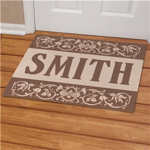 Personalized Our Family Welcome Doormat by Gifts For You Now