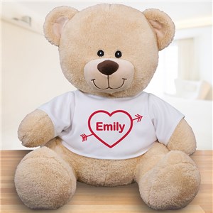 Heart And Arrow Personalized Teddy Bear by Gifts For You Now