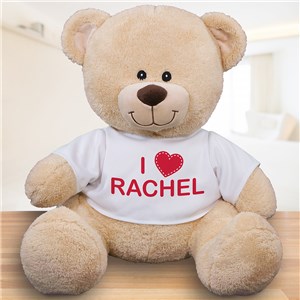 Personalized I Heart Teddy Bear by Gifts For You Now