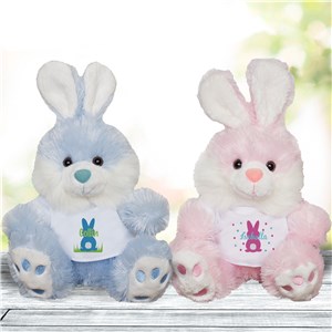 Personalized Bunny Back Small Stuffed Bunny by Gifts For You Now