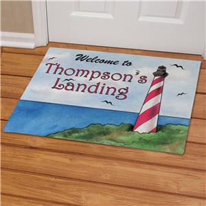 Image of Personalized Lighthouse Doormat